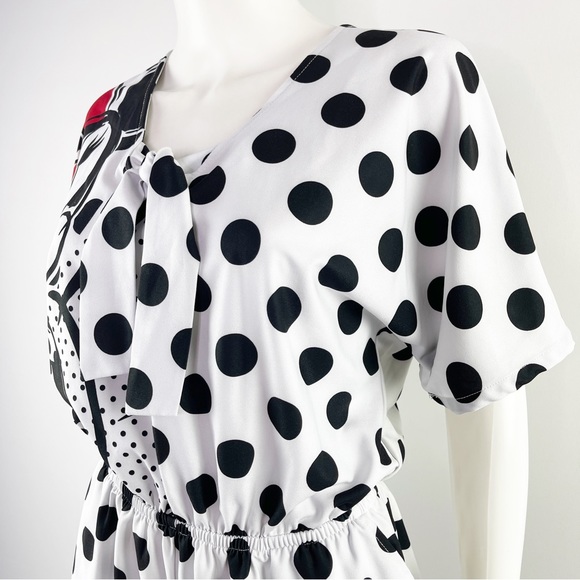 Disneyland Paris White Polkadot MINNIE MOUSE Short Sleeve Romper Size S - Picture 7 of 12